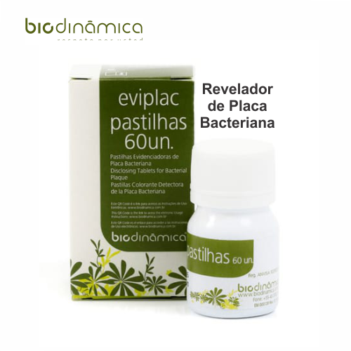 Eviplac –  Pastillas Reveladoras de la Placa Bacteriana – x60 uds. – BIODINAMICA